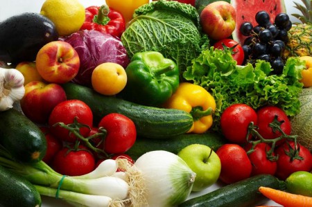 Включение в рацион фруктов и овощей